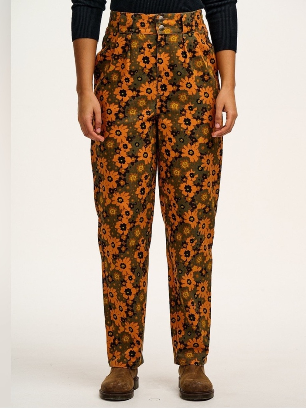 NWT Lucy & Yak Addison Jeans Organic Twill Orange Size 30 Waist